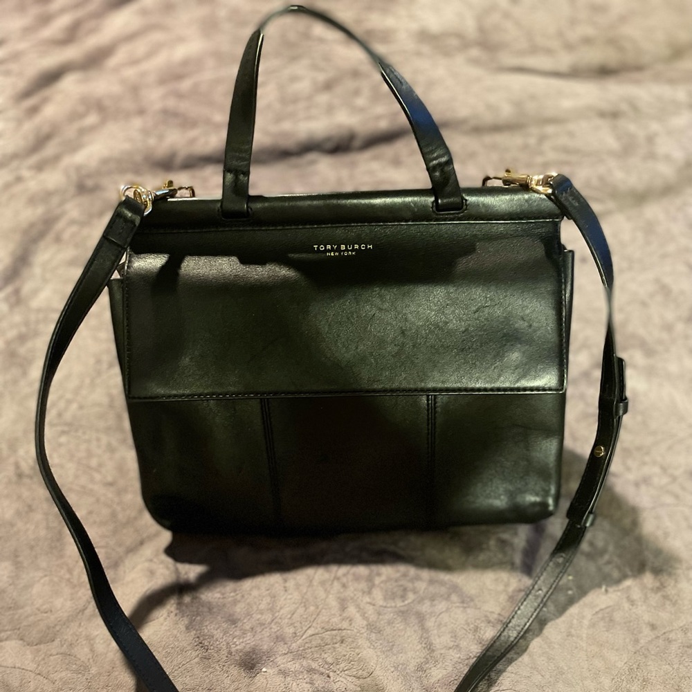 Tory Burch T-Block Satchel Handbag